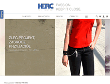 Tablet Screenshot of hercdesign.com